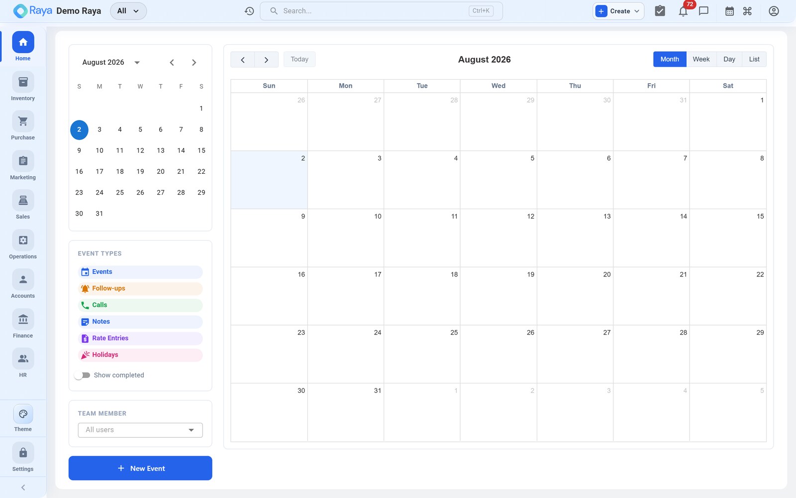 The follow-up calendar